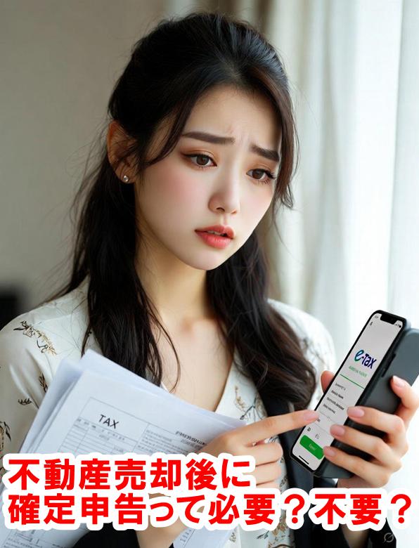 不動産売却で確定申告申告が必要な悩む伊勢崎市の女性