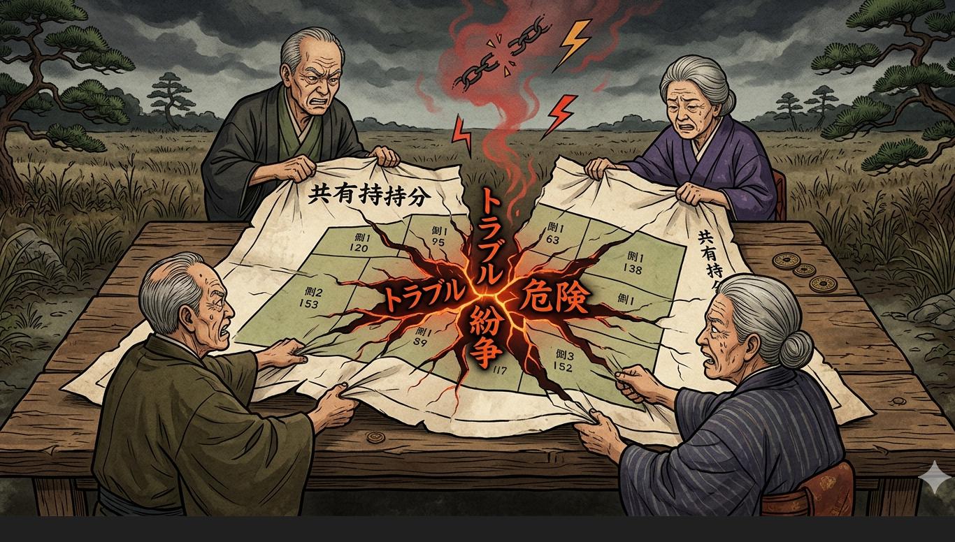 土地の共有持ち分で揉めている人