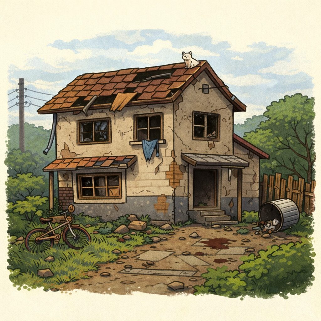 老朽化した群馬県の空き家