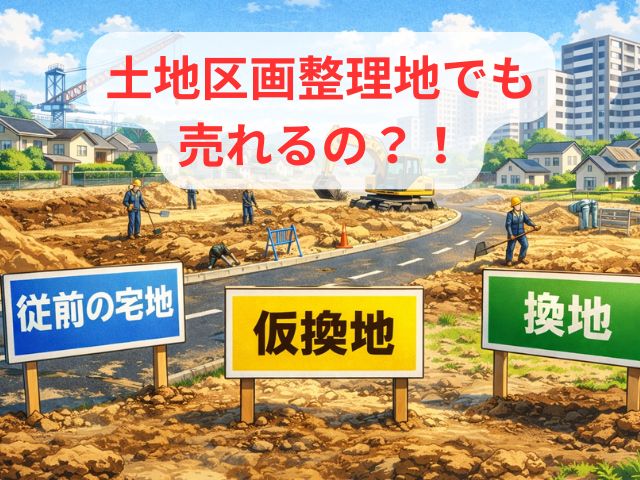 土地区画整理事業の仮換地は売れる？