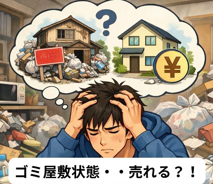 ゴミ屋敷の実家を売るか迷う人
