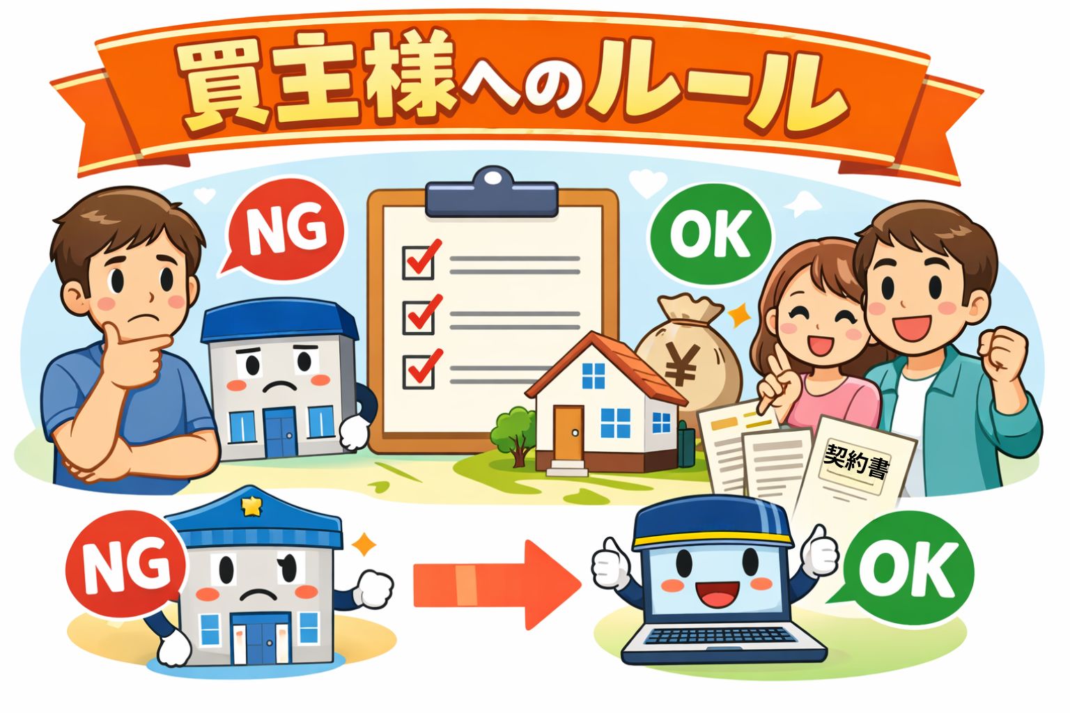 リヤマ不動産の買主様の基本ルール