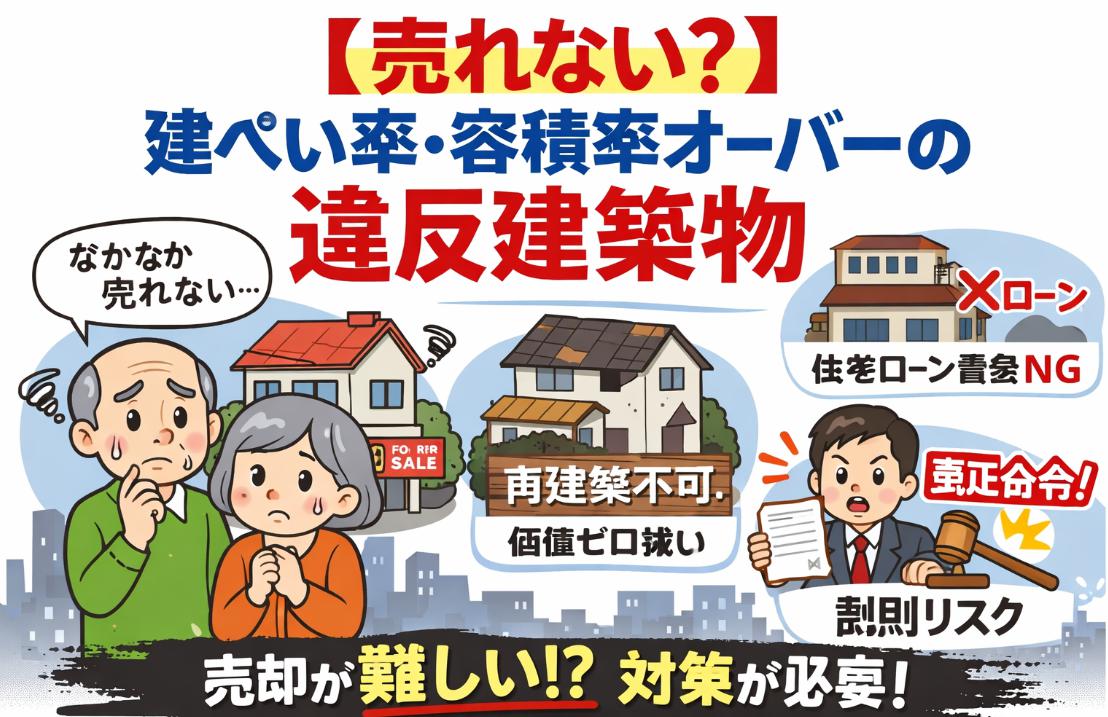 建蔽率＆容積率の違法建築って売れる？