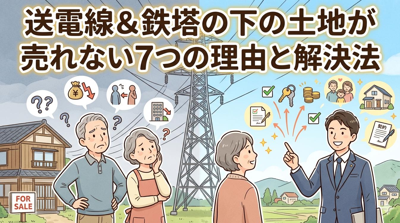 鉄塔や高圧電線の下の不動産が売れるか気にする人