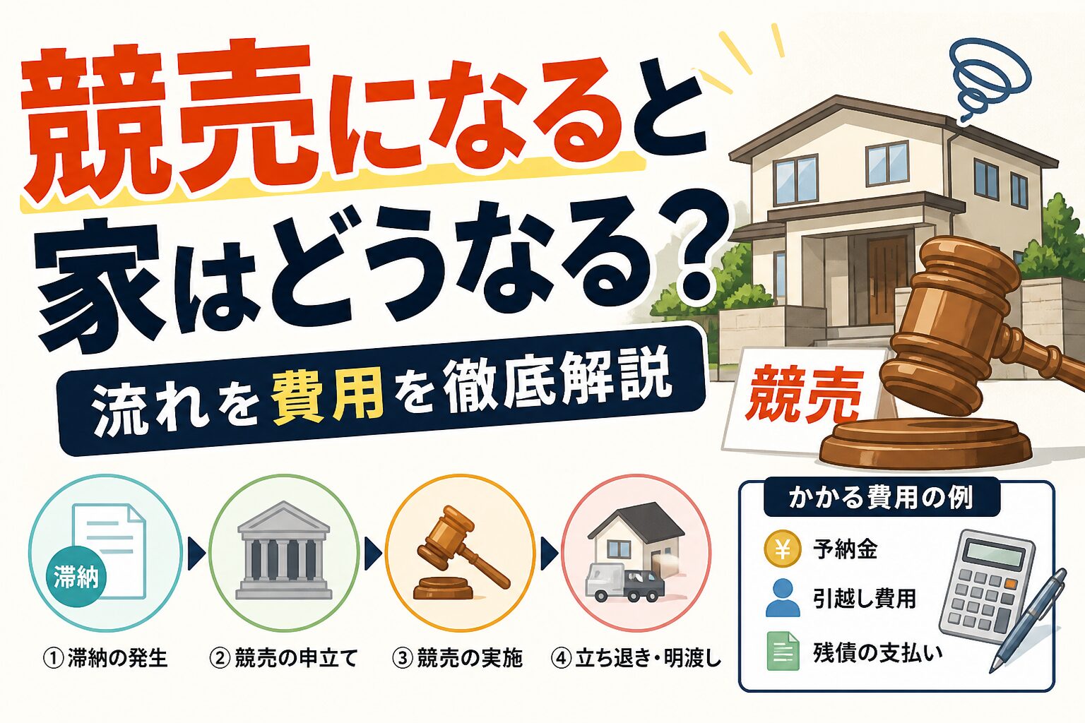 競売になると家はどうなるの