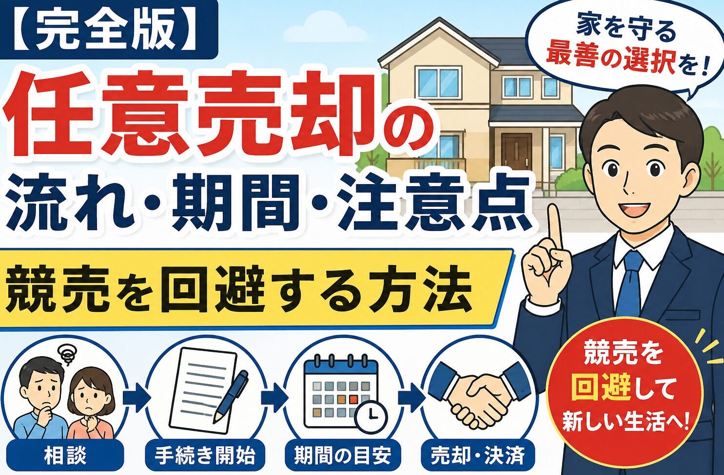 任売却の流れ、期間、注意点を解説
