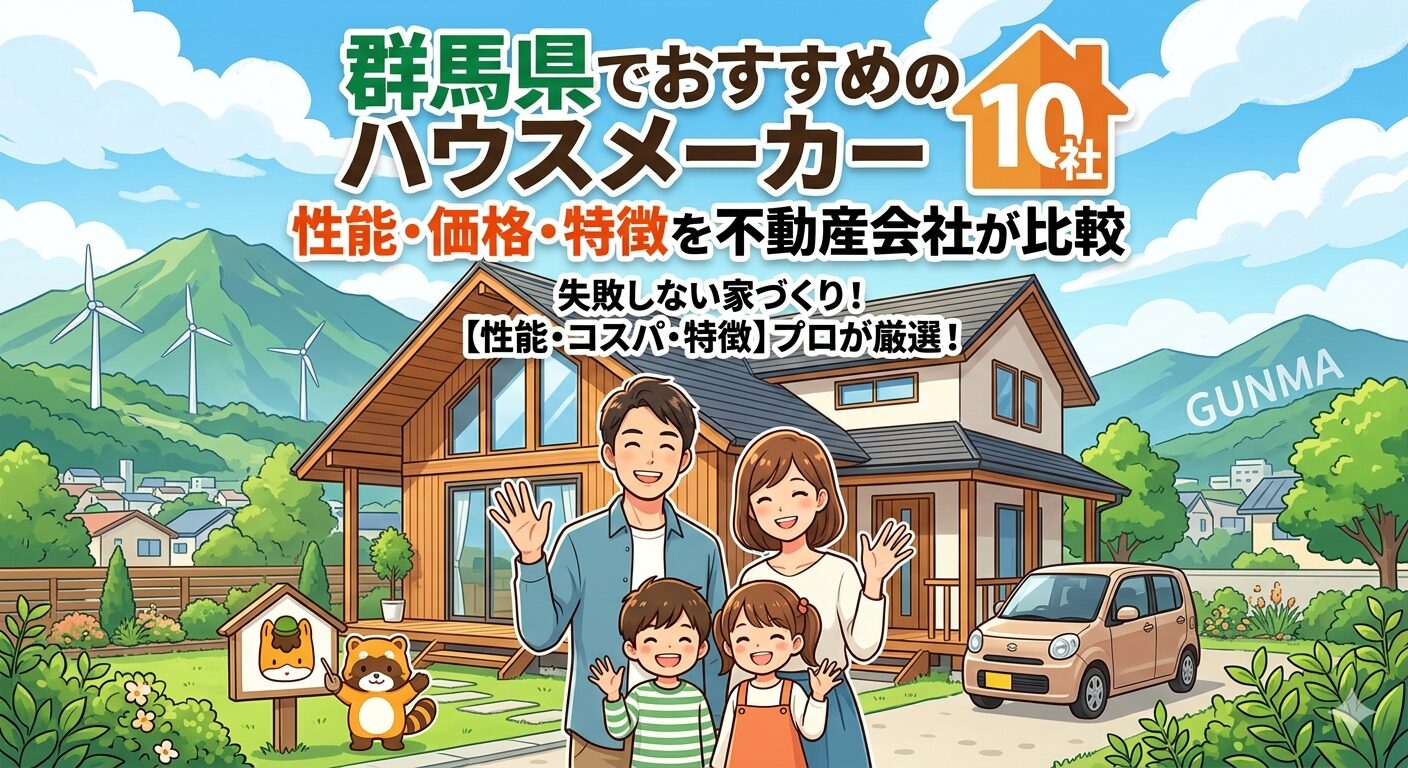 群馬県でおすすめのハウスメーカーを比較しました