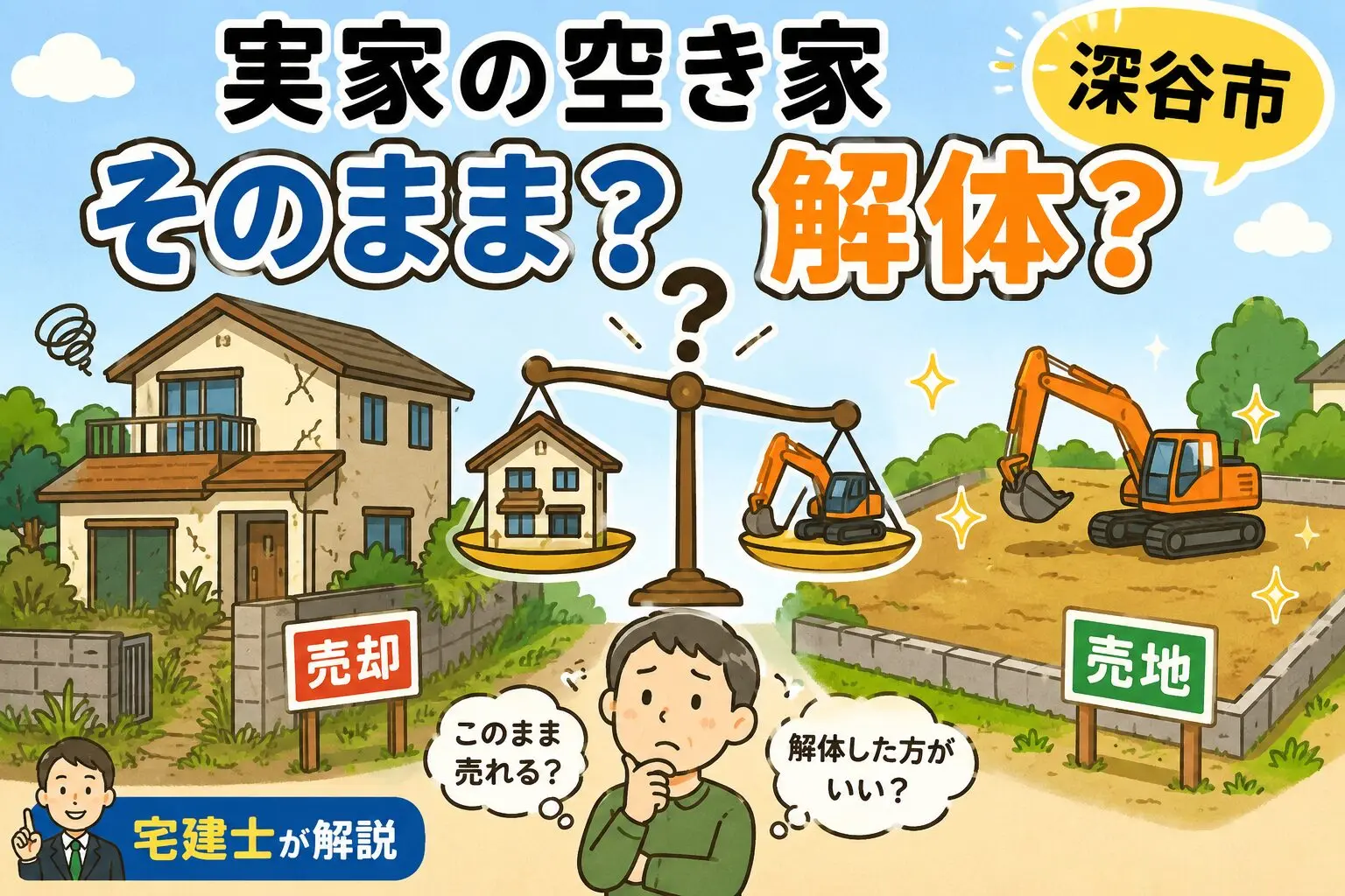 深谷市の空き家を売る方法