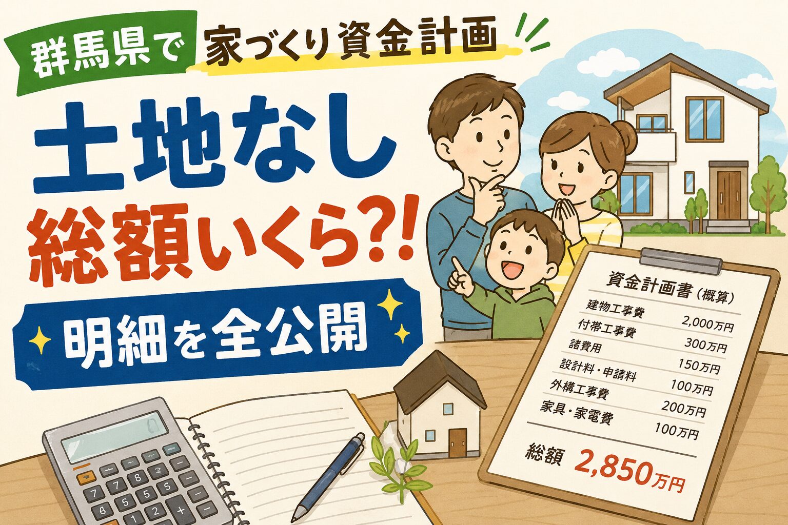 土地なし注文住宅の資金計画