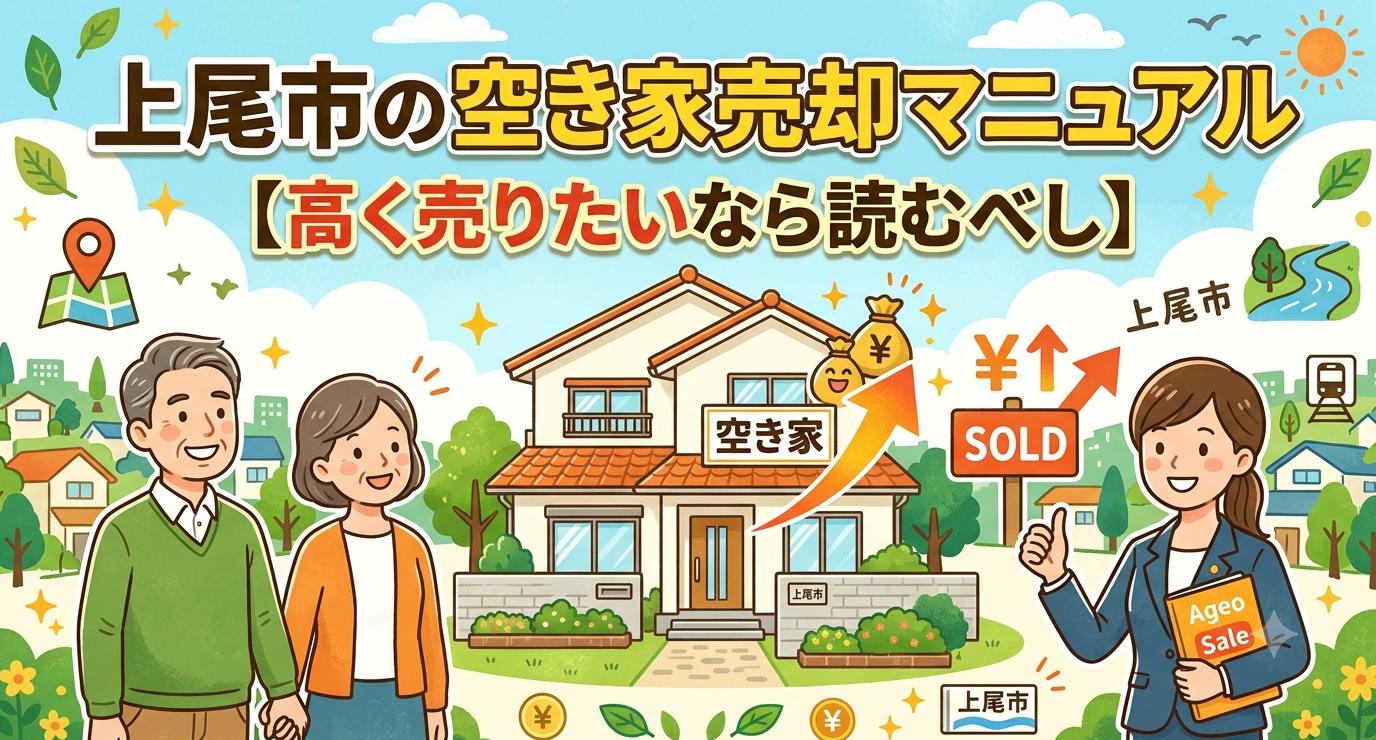 埼玉県上尾市の空き家を売りたい人へ