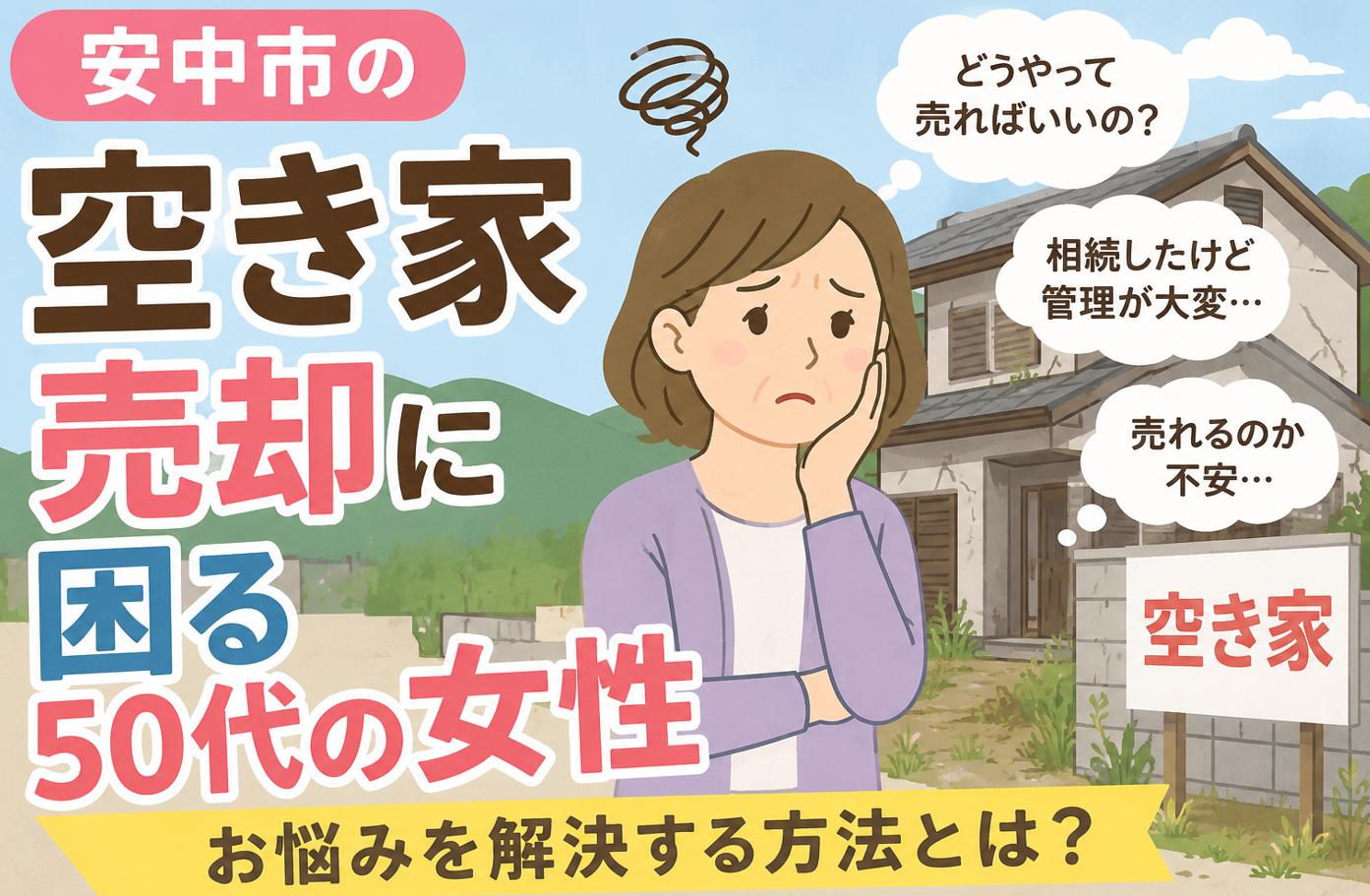 安中市の空き家処分に悩む女性