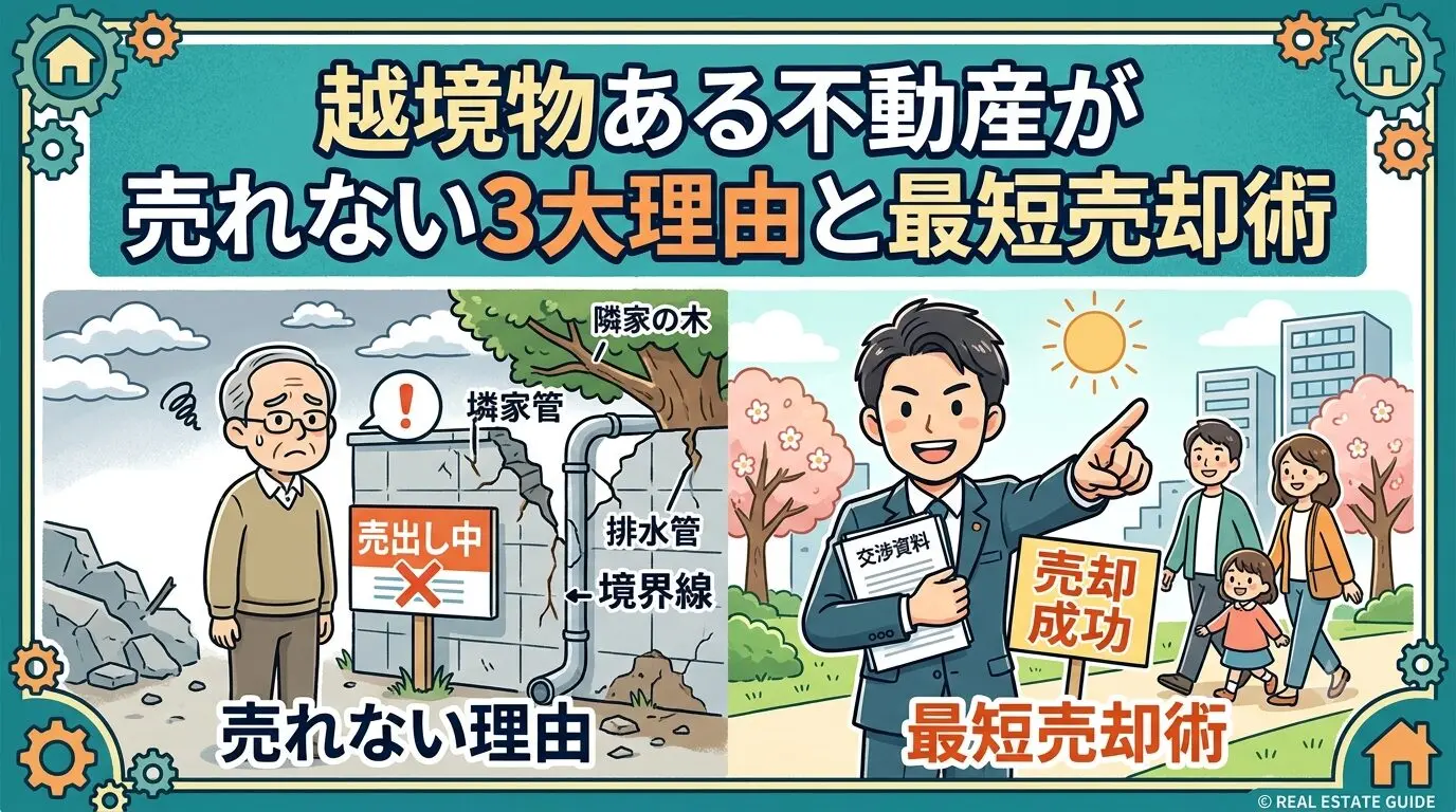 越境物ある不動産が売れない理由