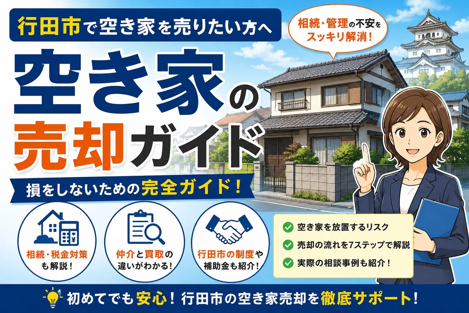 行田市の空き家売却について