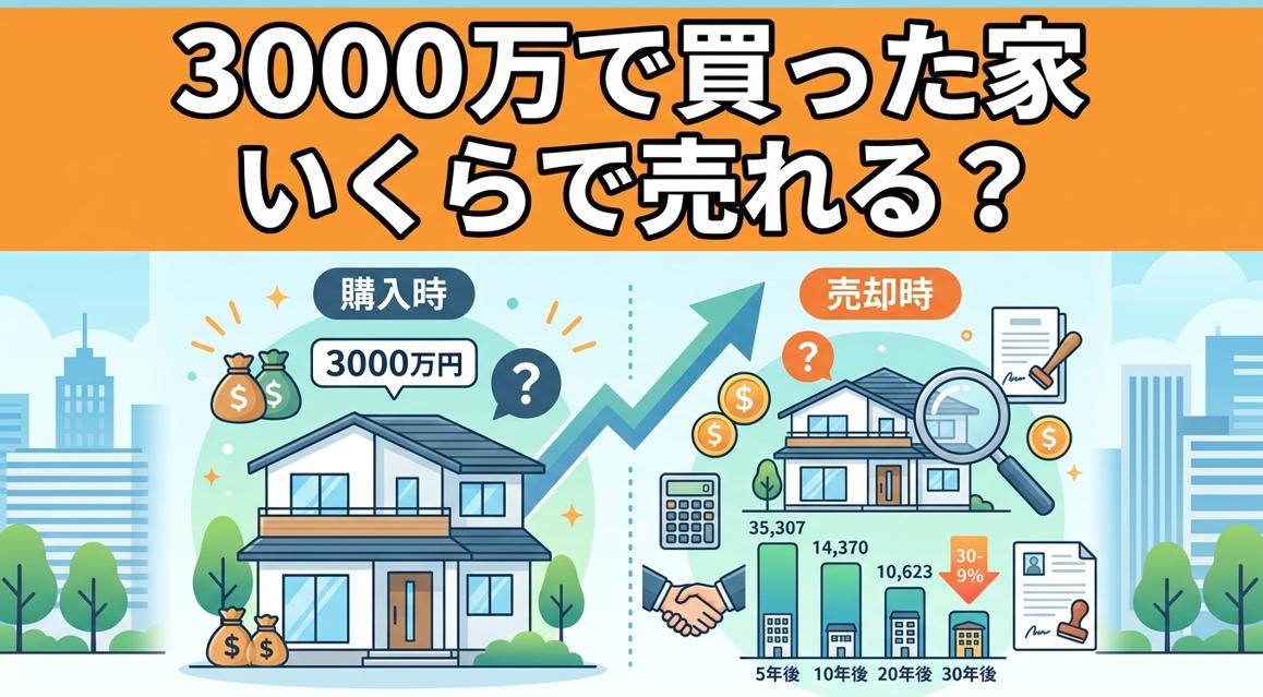 3000万円で買った家はいくらで売れるか解説