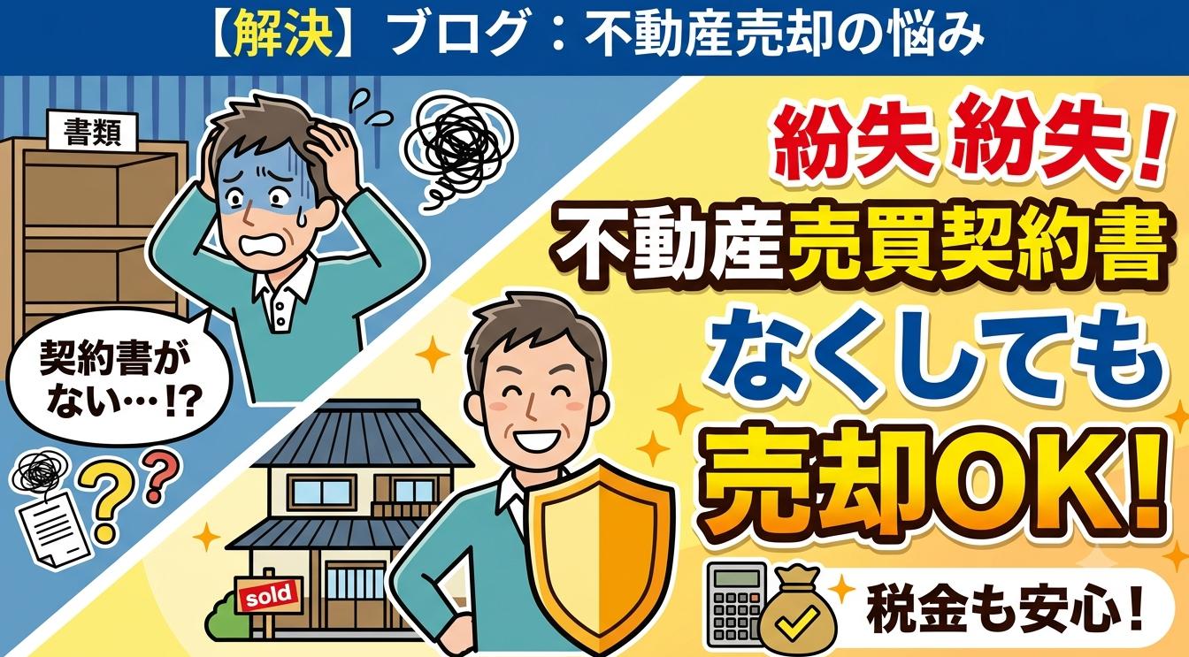 不動産の売買契約を紛失