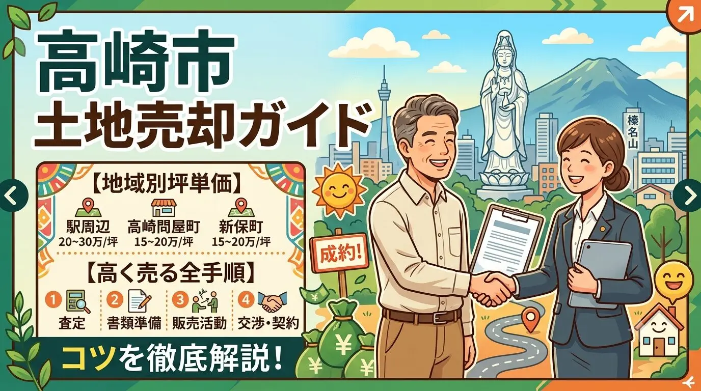 高崎で土地売却を考えている人へ
