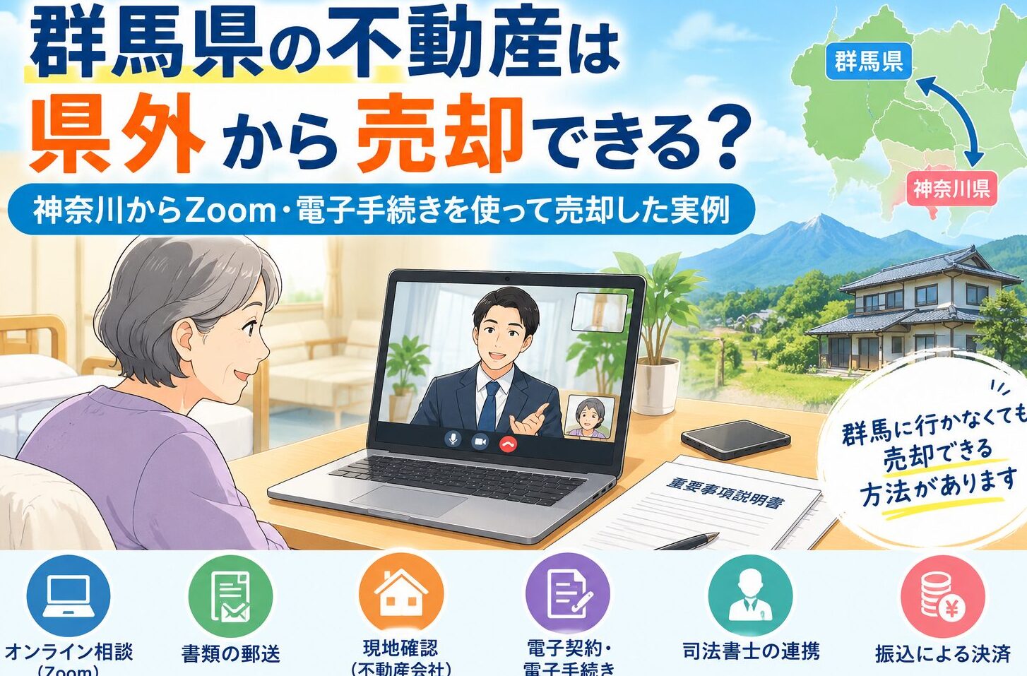 県外でも群馬県の土地建物を売ることができた体験談