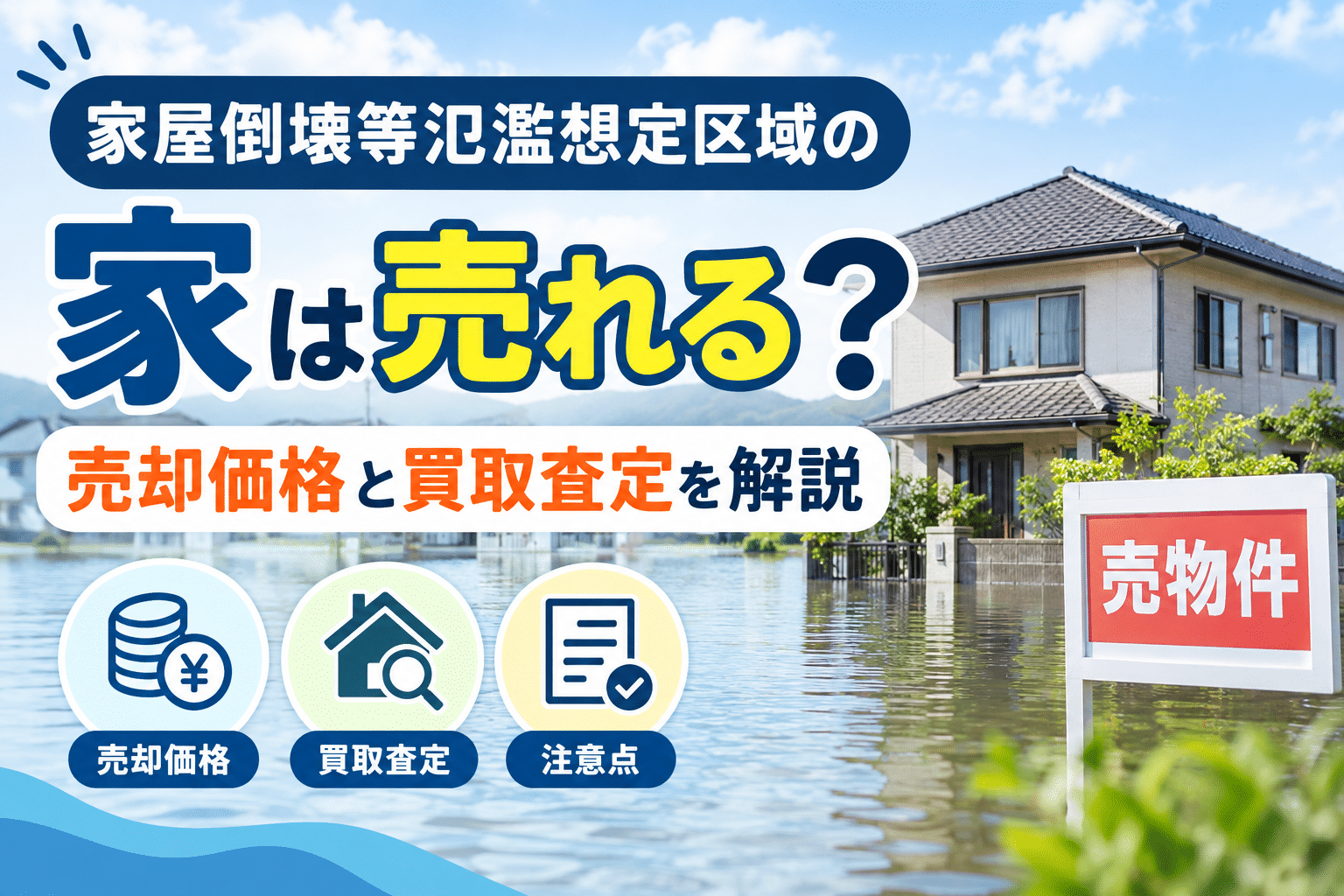 家屋氾濫地域の家は売れるかどうか
